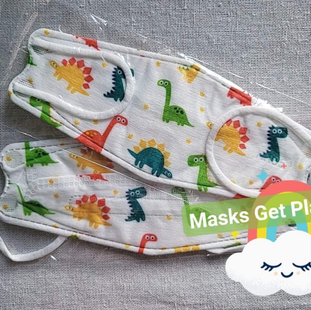 KN95 Dinosaurs Kids Masks - (40 pieces in 1 box) for kids 4-10 years old